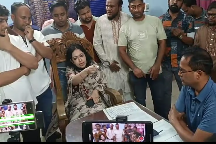 সরাইল থানায় এমপি রুমিন ও ওসির মধ্যে বাগ্‌বিতণ্ডা, ফেসবুকে ভিডিও ভাইরাল