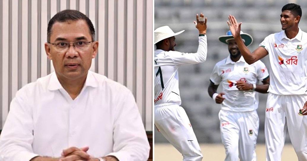 পাকিস্তানের বিপক্ষে দেশের মাটিতে প্রথম টেস্ট জয়, প্রধানমন্ত্রীর অভিনন্দন